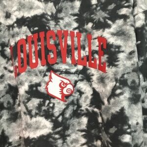 Louisville Champion Gray and White Athletic Sweatshirt Size L